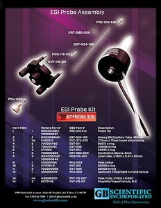 Kit de sonda EsI de micromasa/aguas para ZQ, ZMD, serie Quattro y serie QTOF - Imagen 1 de 4