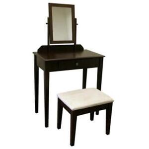 New ListingOre Furniture H206Es Vanity Set - Espresso
