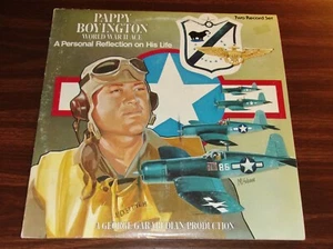 Pappy Boyington World Ware II Ace - Original Vinyl Album LP - 2 Record Set-USED - Picture 1 of 6