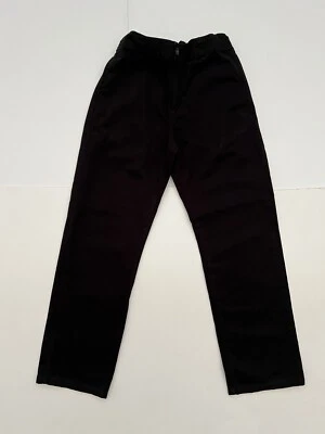 Pantalones de lugar para niños talla 8 cintura ajustable pierna recta negros Foto 1 de 4