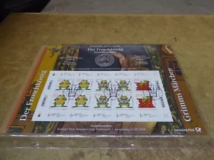 1 / 2018 20 Euro Silber im Numisblatt , Der Froschkönig , mit Briefmarken Bogen - Bild 1 von 1