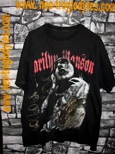 Vintage  Marilyn Manson rock cotton jersey shirt trikot maillot  '80s - Picture 1 of 2