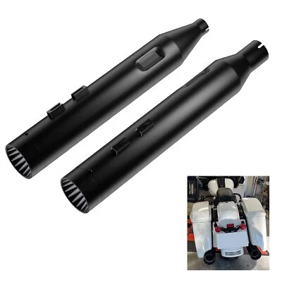 Silenciadores antideslizantes de 4,5" para Harley modelos Up Touring 2017, cerámica sin decoloración Foto 1 de 4