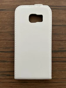 Klapp Tasche Samsung Galaxy S6 edge Flip Case Handy Schutz Hülle Cover Case Weiß - Bild 1 von 4