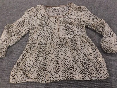 Blusa Max Studio Mujer Pequeña Gris Jersey Elástico Foto 1 de 4