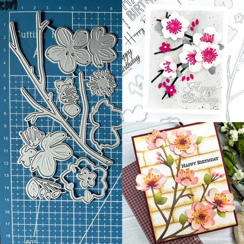 Flower Metal Cutting Dies Scrapbooking Paper Card Embossing Stencils Crafts DIE - Image 1 of 4