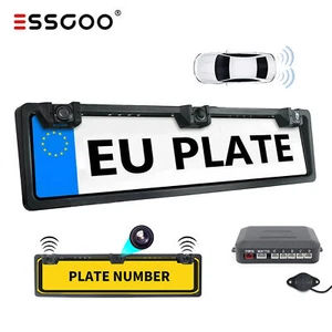 ESSGOO Wireless Car Rear Number Plate Reversing Parking Camera Sensors Buzzer - Picture 1 of 11