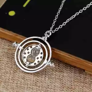 Regalos para fan de Harry Potter Hermonie Granger Time Turner Collar Disfraz Joyería - Imagen 1 de 2