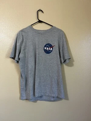 NASA Vintage Circle Logo T-Shirt 2 sided print - Size Large - Image 1 of 4