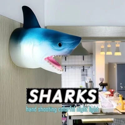 Shark LED Night Light Touch Control Lamp Color Changing Desk Lighting Gift - Image 1 of 4