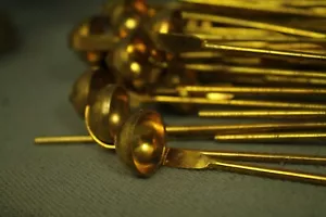 lot 70 metal Lab dipper ladle combustion burning spoon sampling tool chemistry - Picture 1 of 2