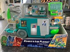 PJ Masks Romeo Lab Playset with Sounds Computer & Claw, Figures and Accessories