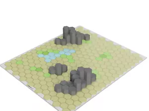 Hills for Desert #2 Mapsheet - 3D Printed Battletech Terrain & Hills - Picture 1 of 5