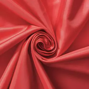 Red Polyester China Silk Sewing Fabric 2.4 yd 60" lightweight smooth shiny - Picture 1 of 2