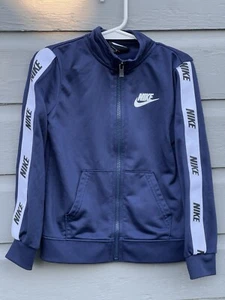 Nike Full Zip BLUE Long Sleeve Jacket Size 4T 3-4 Years Old with Pockets - Picture 1 of 8