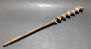 "TALADRO MANUAL DE BROCA BARRENADORA DE VIGAS de herramienta agrícola de colección aproximadamente 17"" x 1,25" - Imagen 1 de 14
