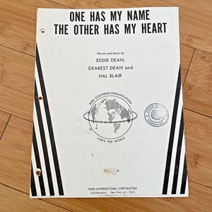 Vintage Noten - Einer hat meinen Namen der andere hat mein Herz - 1948 Dean & Blair - Bild 1 von 6