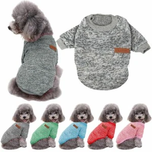 Pet Dog Cat Warm Fleece Vest Clothes Coat Puppy Shirt Sweater Winter Apparel US - Picture 1 of 42