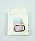 Elago Duo Silicon Hang Case For Air Pods 2nd Generation Purple Lilac with Clip