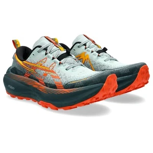 ASICS Men's Trabuco Max 4 Running Shoes, Cold Moss/Nova Orange - Picture 1 of 4