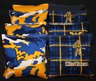 8 Cornhole Beanbags Made W University Of West Virginia Mountaineers Fabric