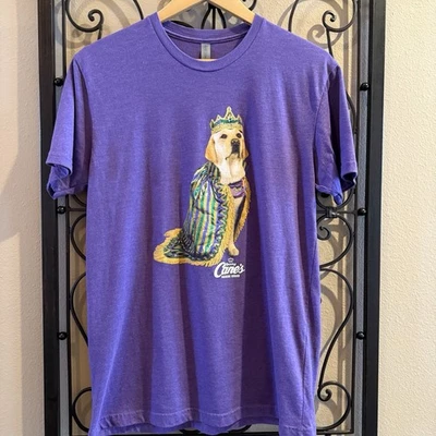 Camiseta unisex Mardi Gras Raising Bastes King Cane Puppy Crew Krewe mediana púrpura Foto 1 de 4