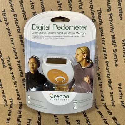 Oregon Scientific Tiny Digital Pedometer with Calorie Counter and 1 Week Memory - Image 1 of 2