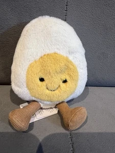 Jellycat Amuseable Happy Boiled Egg Soft Toy Plush 5" - Picture 1 of 3