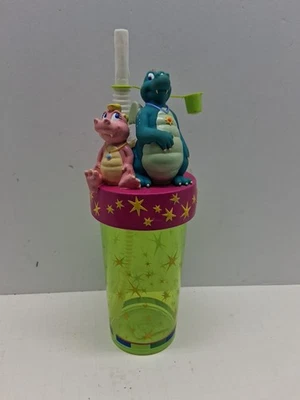 Taza Dragon Tales con tapa y pajita 15 oz vaso verde para niños Foto 1 de 4
