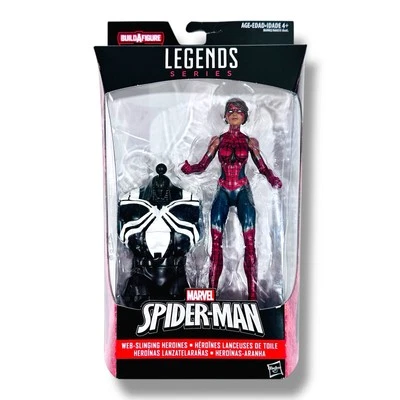 Marvel Legends Web-Slinging Heroine Spider-girl SHELF WEAR Venom Abdomen BAF New - Image 1 of 4