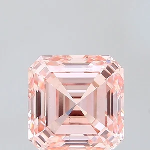 Asscher 3.50 Carat Fancy Intense Pink VS2 IGI Loose Lab Grown Diamond - Picture 1 of 3