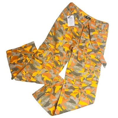 Metrostyle размер 4 оранжевый камуфляж грузовой брюки трансформируемый подпоясанный прямой ноги - Изображение 1 из 4