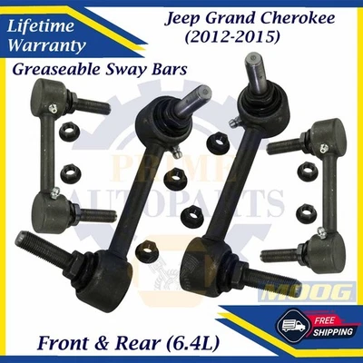 MOOG OEM Front & Rear Sway Bars For 2012-2015 Jeep Grand Cherokee Lifetime Warr - Image 1 of 4