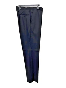 Herren Hose mit flacher Vorderseite 100% Wolle Größe 38 Col. Schwarz Rostfenster. Art.215 - Bild 1 von 6