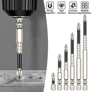 Juego de brocas de destornillador alto magnético destornillador antideslizante para destornillador de impacto - Imagen 1 de 17