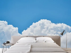 3D White Cloud ZHU2280 Wallpaper Wall Mural Removable Self-adhesive Zoe - Picture 1 of 5