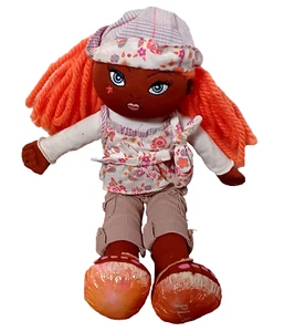 Children's Place Pals 12" Soft Cloth Doll African American Orange Hair - Picture 1 of 5