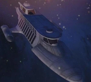 Sorosuub-3000 Star Wars Space Ship Mahogany Kiln Wood Model Small New - Picture 1 of 1