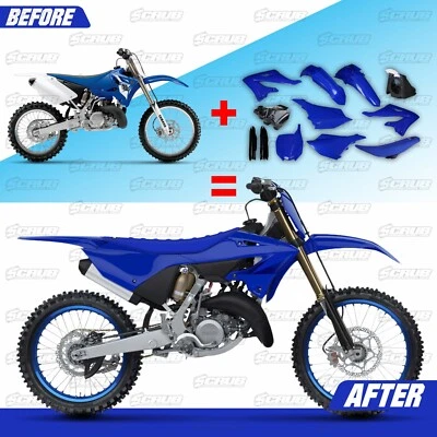 Yamaha YZ125 YZ250 2002-2004 Polisport Restyle plástico caja de aire asiento tanque de combustible Foto 1 de 4