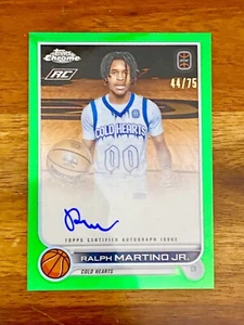 2023 Topps Chrome OTE Ralph Martino Jr. Rookie Auto 44/75 Lime Green - Picture 1 of 2