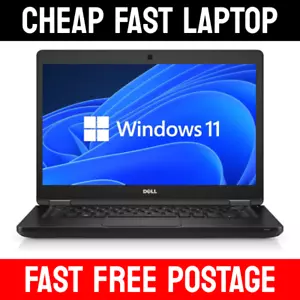 DELL LATITUDE LAPTOP FAST Intel Core i5 8GB RAM 128GB SSD Windows 11 WEBCAM HDMI - Picture 1 of 6
