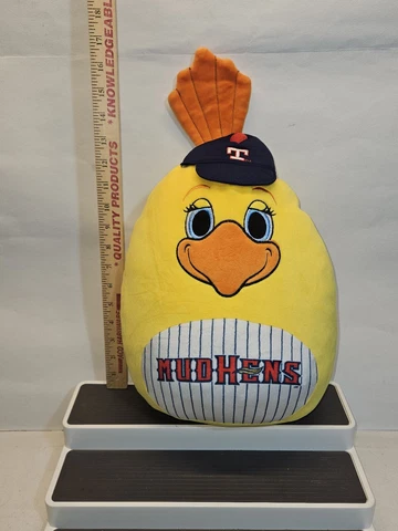 Rare TOLEDO MUD HENS Muddonna Squishy Pillow Mascot Plush 16" MLB Minor League Cover