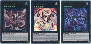 All Ultra* Cyber Dragon Infinity, Cyber Dragon Nova + Dark Rebellion XYZ Dragon - Picture 1 of 4