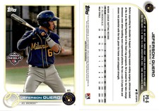 2022 Topps Pro Debut Baseball Card PD-6 JEFERSON QUERO ACL BREWERS