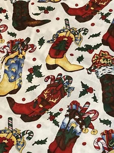 VTG Alexander Henry Fabric Christmas Booty Nicole De Leon 1/2 Yard x 44" Width - Picture 1 of 3