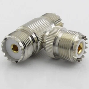 Adaptador de pieza T SO239 3 vías PL259 UHF hembra divisor combinador enchufe conector - Imagen 1 de 5