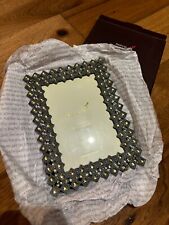 New! Beautiful  Papyrus Photo Metal Frame 4 x 6 Easel Jewels Crystals  