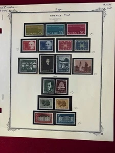 Norway One man's collection 1963/65 Mint Sets appears NH in Mounts - Picture 1 of 2