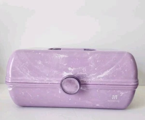Caboodles Beauty lavanda viola marmo trucco custodia grande con custodia a specchio - Foto 1 di 12