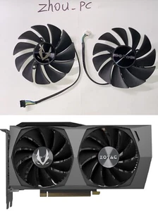 Ventilateur refroidisseur de refroidissement de remplacement GPU pour Zotac RTX 3050 3060 3060ti double bord - Photo 1/7